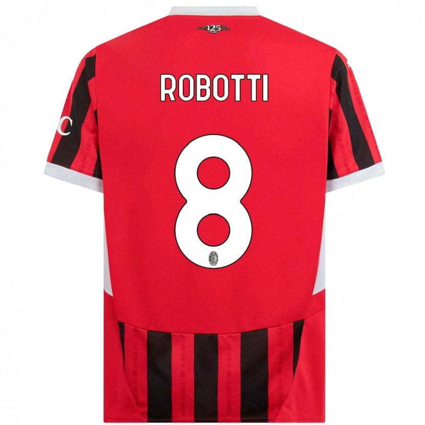 Danxenキッズジョバンニロボッティ#8赤黒ホームシャツ2024/25ジャージーユニフォーム
