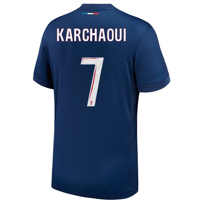 Danxenキッズサキナ・キャシャウィ#7ネイビーブルー ホワイトホームシャツ2024/25ジャージーユニフォーム