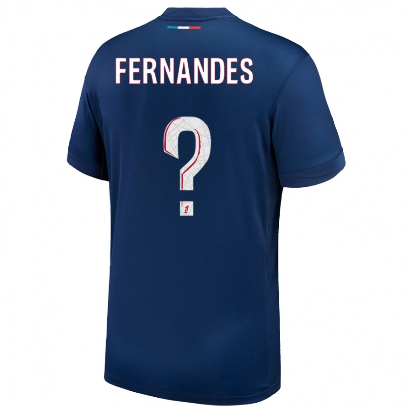 Danxenキッズラファエル・フェルナンデス#0ネイビーブルー ホワイトホームシャツ2024/25ジャージーユニフォーム