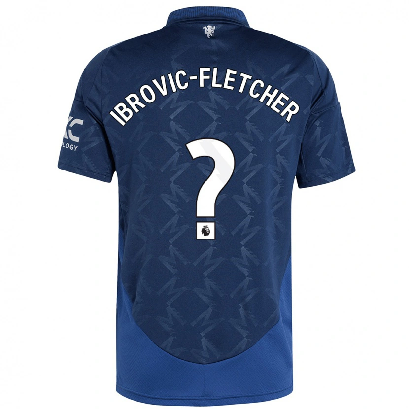 DanxenキッズEdward Ibrovic-Fletcher#0インジゴアウェイシャツ2024/25ジャージーユニフォーム