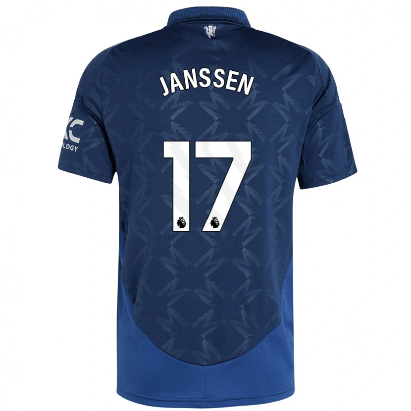Danxenキッズドミニク・ヤンセン#17インジゴアウェイシャツ2024/25ジャージーユニフォーム
