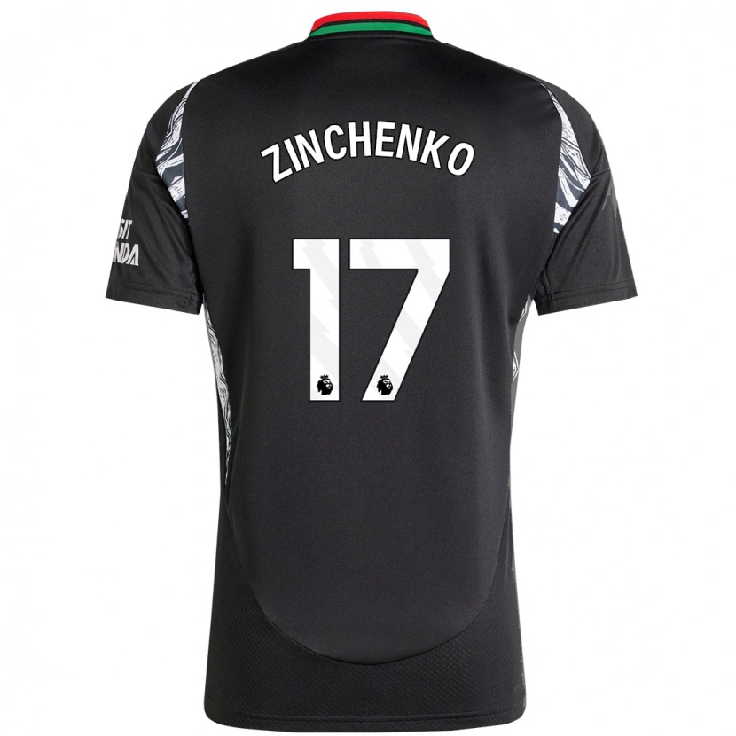Danxenキッズオレクサンドル・ジンチェンコ#17黒アウェイシャツ2024/25ジャージーユニフォーム