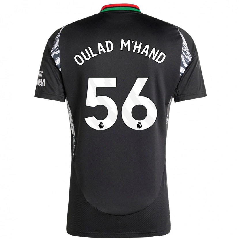 DanxenキッズSalah-Eddine Oulad M'hand#56黒アウェイシャツ2024/25ジャージーユニフォーム