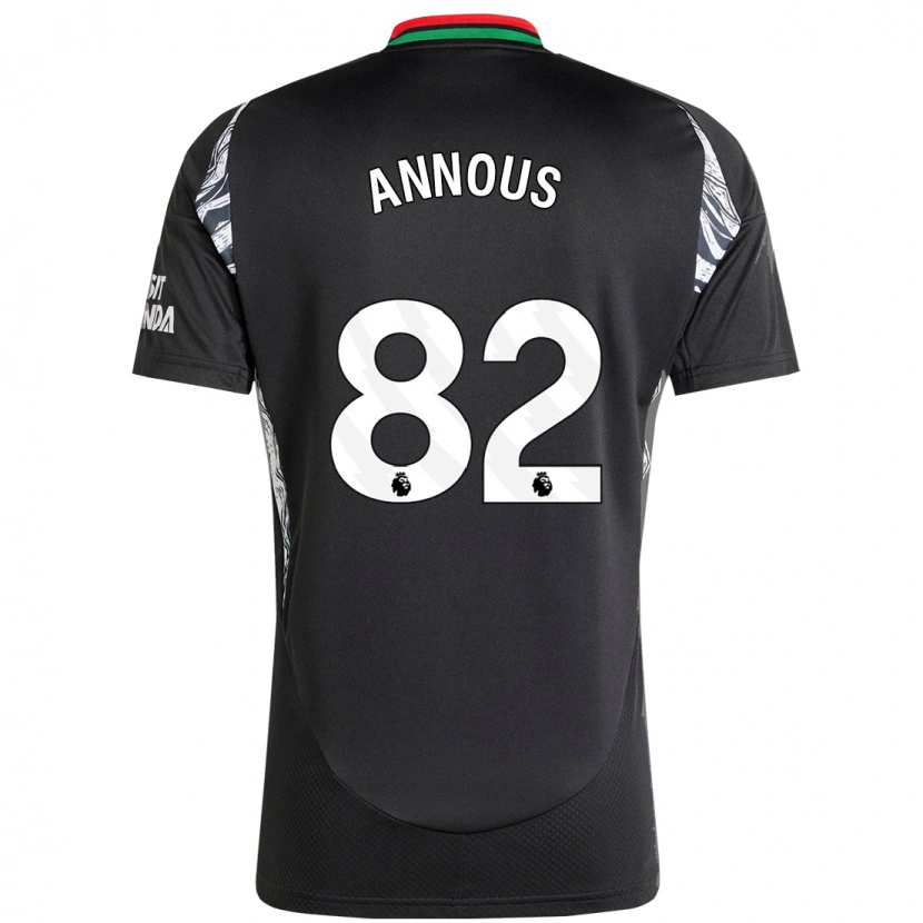 Danxenキッズアンドレ・アンヌース#82黒アウェイシャツ2024/25ジャージーユニフォーム