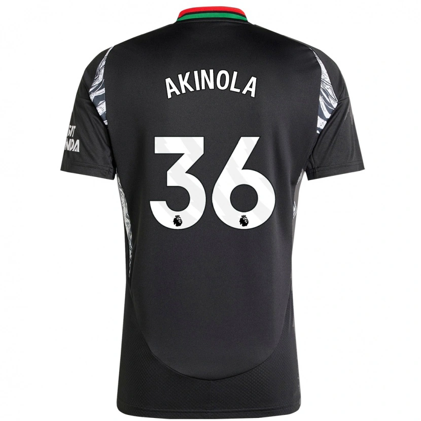 Danxenキッズティム・アキノラ#36黒アウェイシャツ2024/25ジャージーユニフォーム