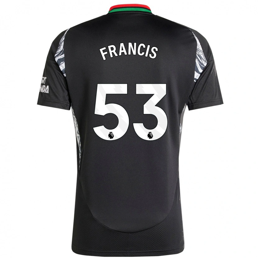 Danxenキッズジャック・ヘンリー・フランシス#53黒アウェイシャツ2024/25ジャージーユニフォーム