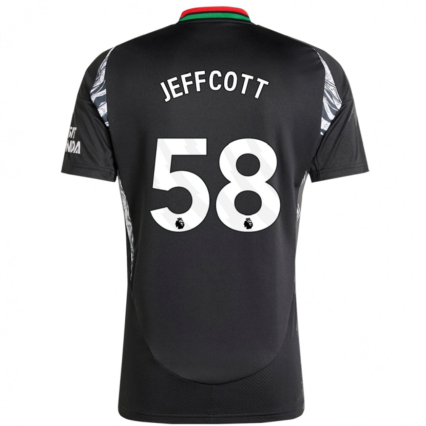 Danxenキッズヘンリージェフコット#58黒アウェイシャツ2024/25ジャージーユニフォーム