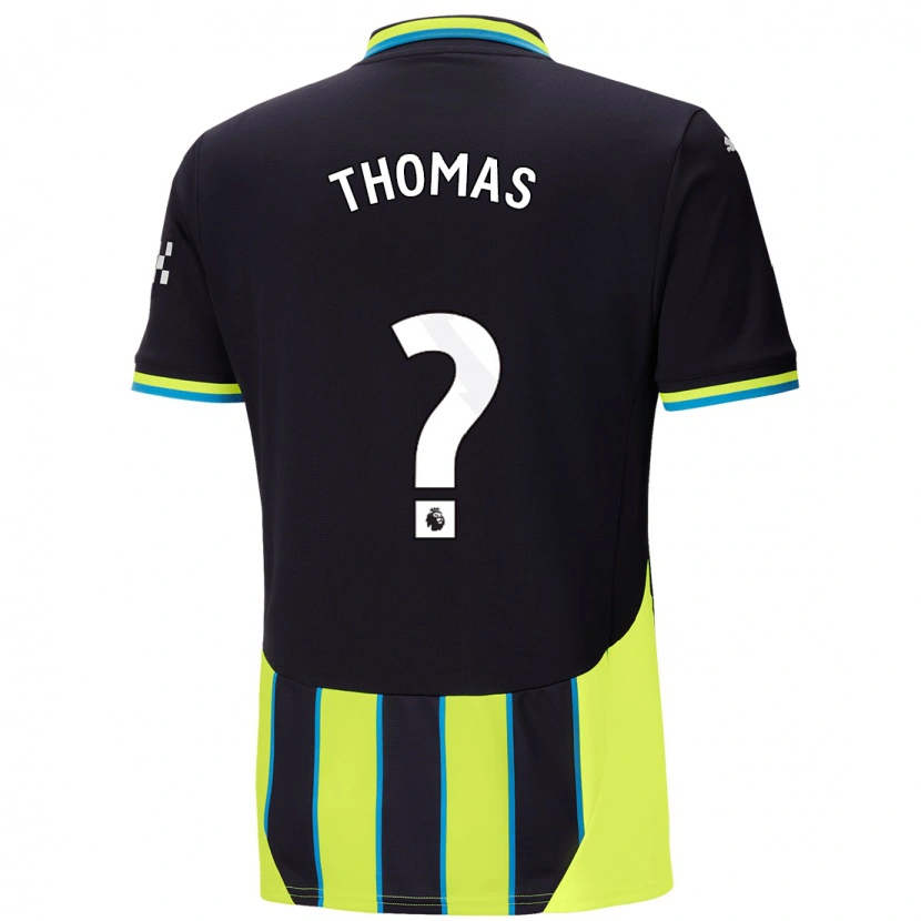 DanxenキッズRhys Thomas#0青 黄アウェイシャツ2024/25ジャージーユニフォーム