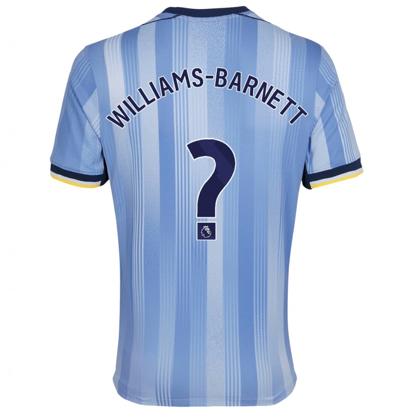 DanxenキッズLucá Williams-Barnett#0ライトブルーアウェイシャツ2024/25ジャージーユニフォーム
