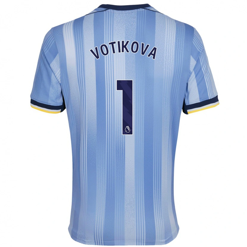 DanxenキッズBarbora Votíková#1ライトブルーアウェイシャツ2024/25ジャージーユニフォーム