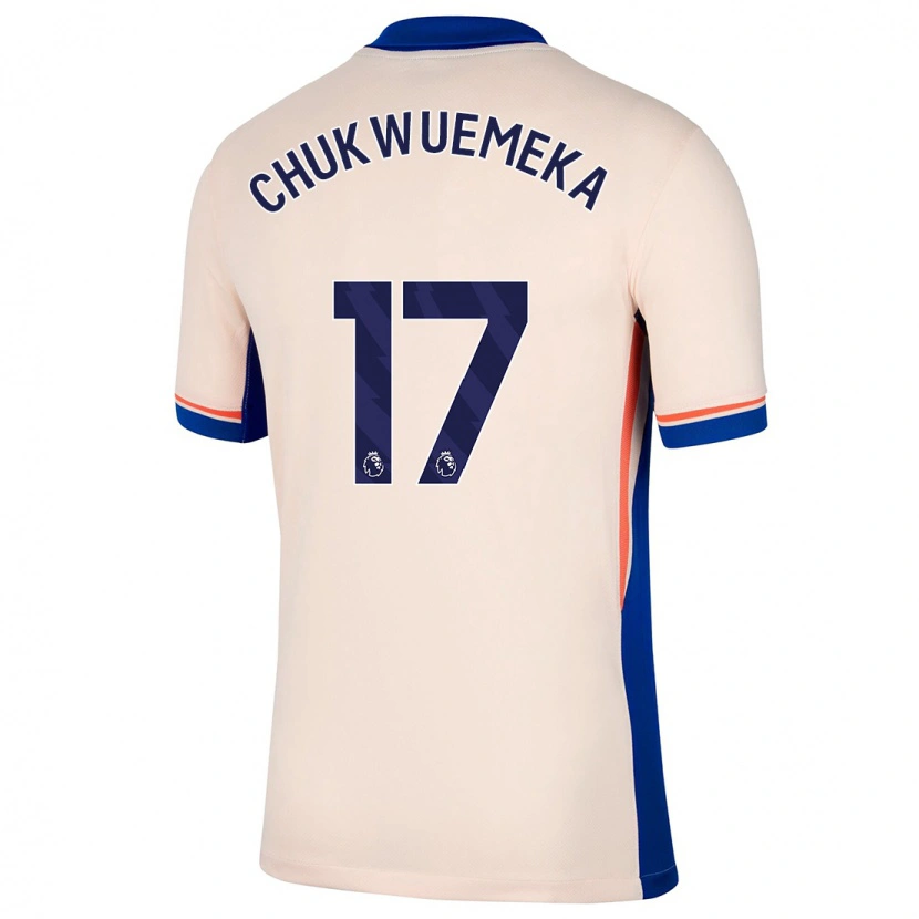 Danxenキッズカーニー・チュクエメカ#17ライトベージュアウェイシャツ2024/25ジャージーユニフォーム