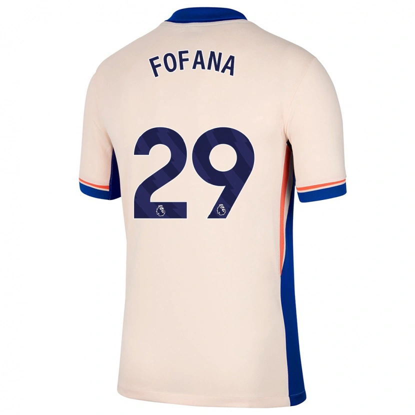 Danxenキッズウェズレイ・フォファナ#29ライトベージュアウェイシャツ2024/25ジャージーユニフォーム