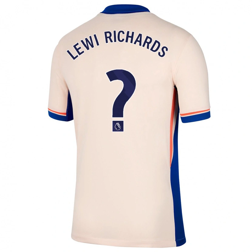 DanxenキッズLewi Richards#0ライトベージュアウェイシャツ2024/25ジャージーユニフォーム