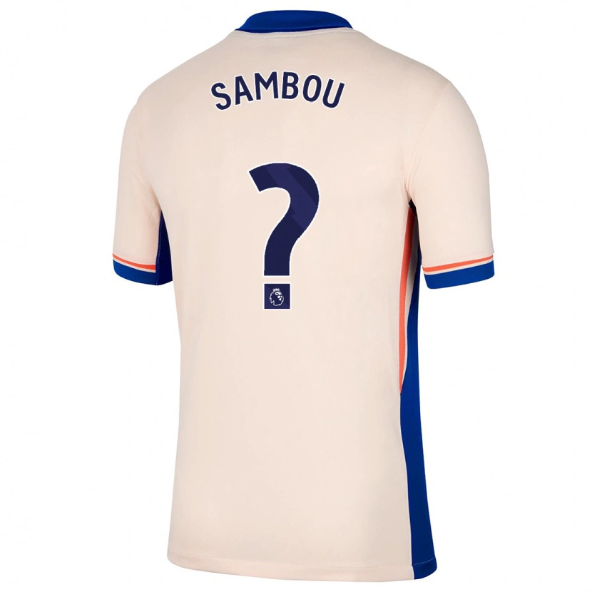 DanxenキッズGabriel Sambou#0ライトベージュアウェイシャツ2024/25ジャージーユニフォーム