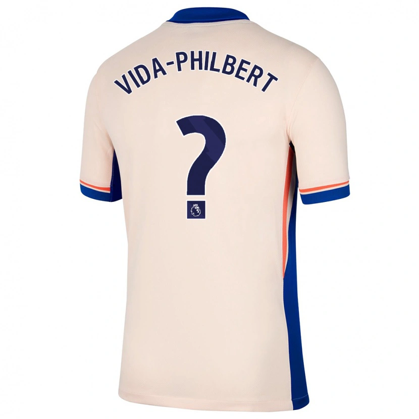 DanxenキッズJoel Vida-Philbert#0ライトベージュアウェイシャツ2024/25ジャージーユニフォーム