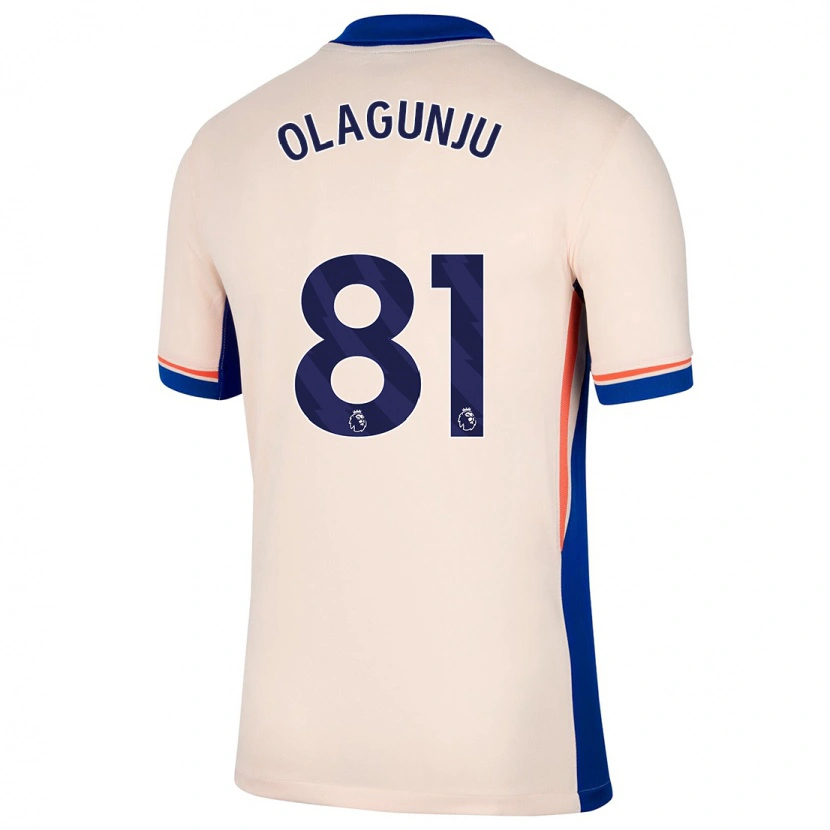 Danxenキッズサヒード・オラグンジュ#81ライトベージュアウェイシャツ2024/25ジャージーユニフォーム