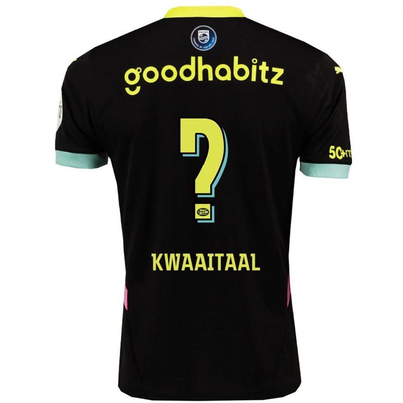 DanxenキッズJulian Kwaaitaal#0黒 黄アウェイシャツ2024/25ジャージーユニフォーム