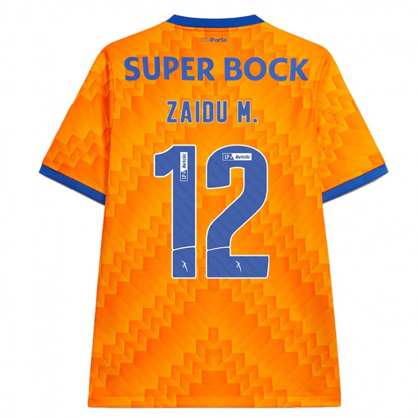 Danxenキッズザイドゥ・サヌーシ#12オレンジアウェイシャツ2024/25ジャージーユニフォーム