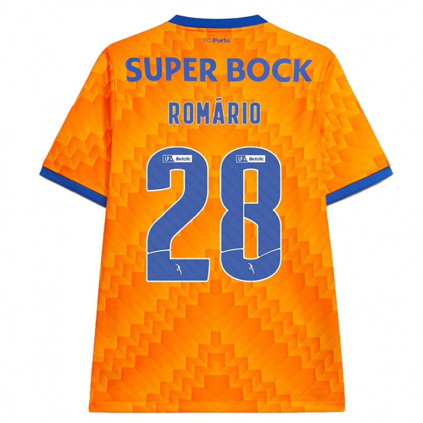 Danxenキッズロマーリオ・バロ#28オレンジアウェイシャツ2024/25ジャージーユニフォーム