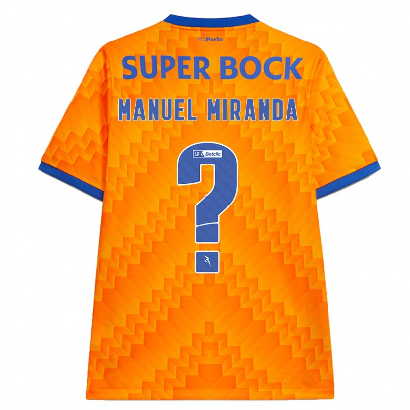 DanxenキッズManuel Miranda#0オレンジアウェイシャツ2024/25ジャージーユニフォーム