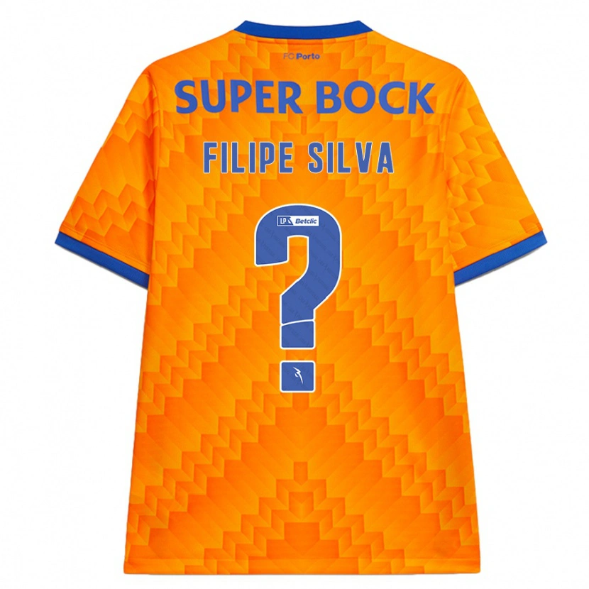 DanxenキッズFilipe Silva#0オレンジアウェイシャツ2024/25ジャージーユニフォーム