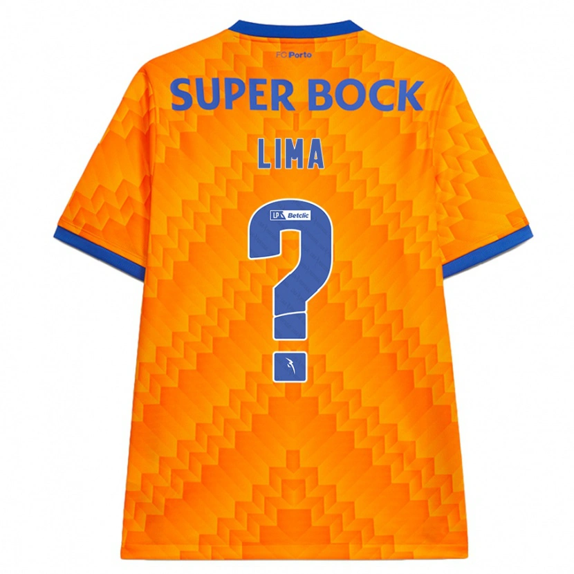 DanxenキッズBernardo Lima#0オレンジアウェイシャツ2024/25ジャージーユニフォーム