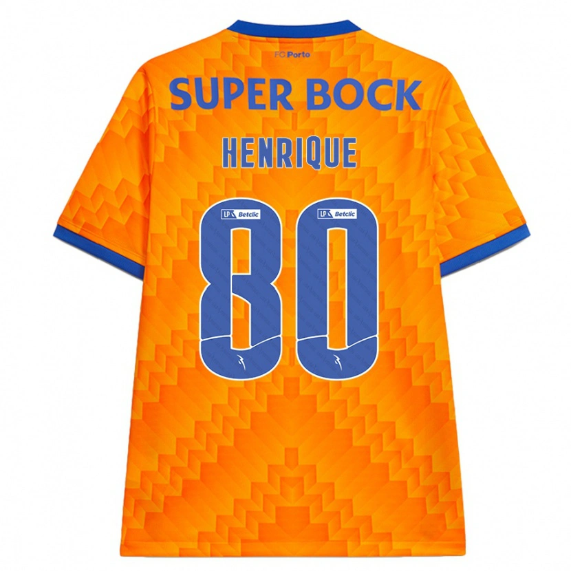 Danxenキッズカイオ・エンリケ・ディオゴ・ドミンゴス#80オレンジアウェイシャツ2024/25ジャージーユニフォーム