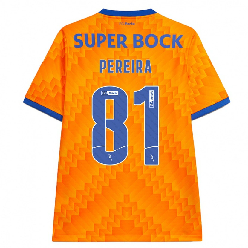 DanxenキッズMartim Pereira#81オレンジアウェイシャツ2024/25ジャージーユニフォーム