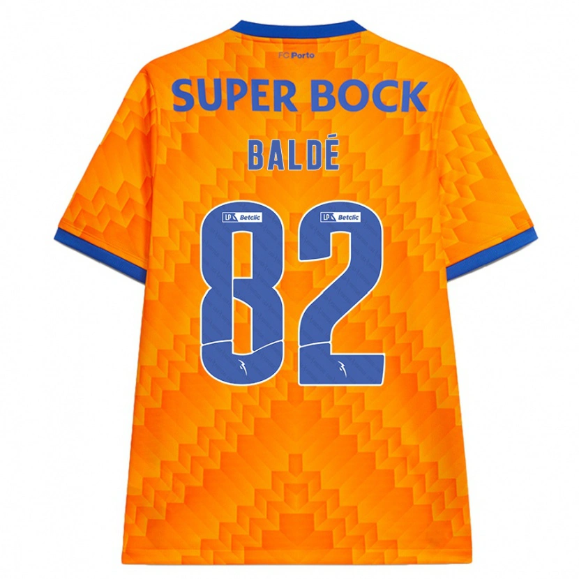 Danxenキッズアルファ・ムーサ・バルデ#82オレンジアウェイシャツ2024/25ジャージーユニフォーム