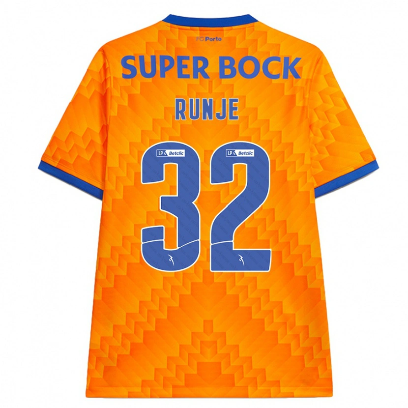 Danxenキッズロコ・リュンジュ#32オレンジアウェイシャツ2024/25ジャージーユニフォーム