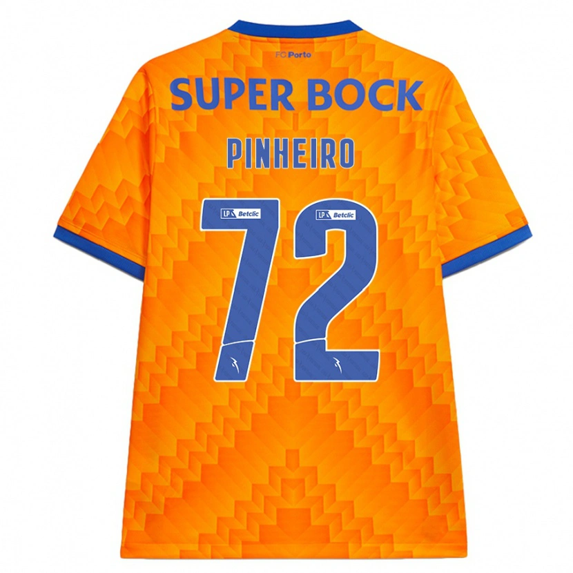 Danxenキッズロドリゴ・ピニェイロ・フェレイラ#72オレンジアウェイシャツ2024/25ジャージーユニフォーム