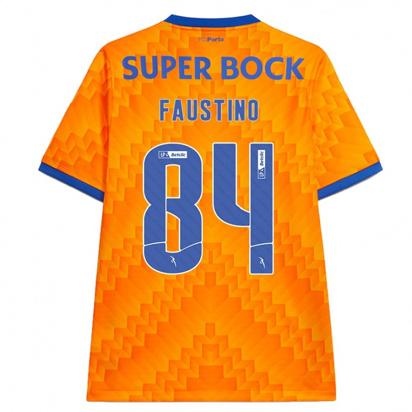 Danxenキッズリーバイ・ファウスティノ#84オレンジアウェイシャツ2024/25ジャージーユニフォーム