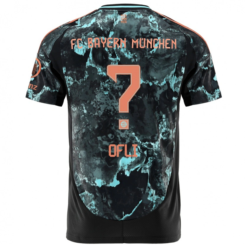 DanxenキッズDeniz Ofli#0黒アウェイシャツ2024/25ジャージーユニフォーム