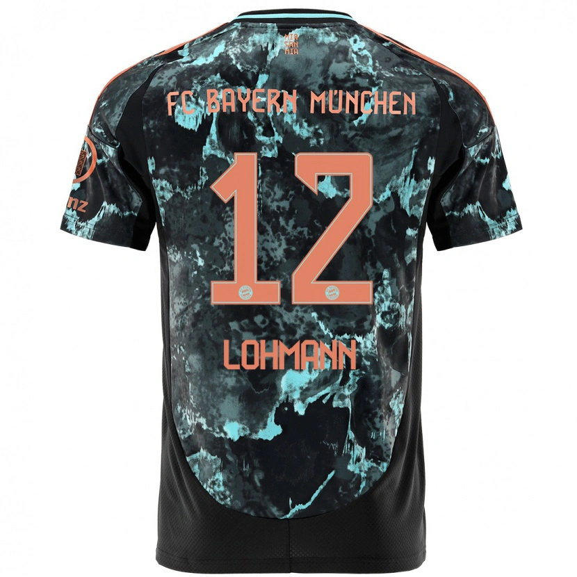 Danxenキッズシドニー・ローマン#12黒アウェイシャツ2024/25ジャージーユニフォーム
