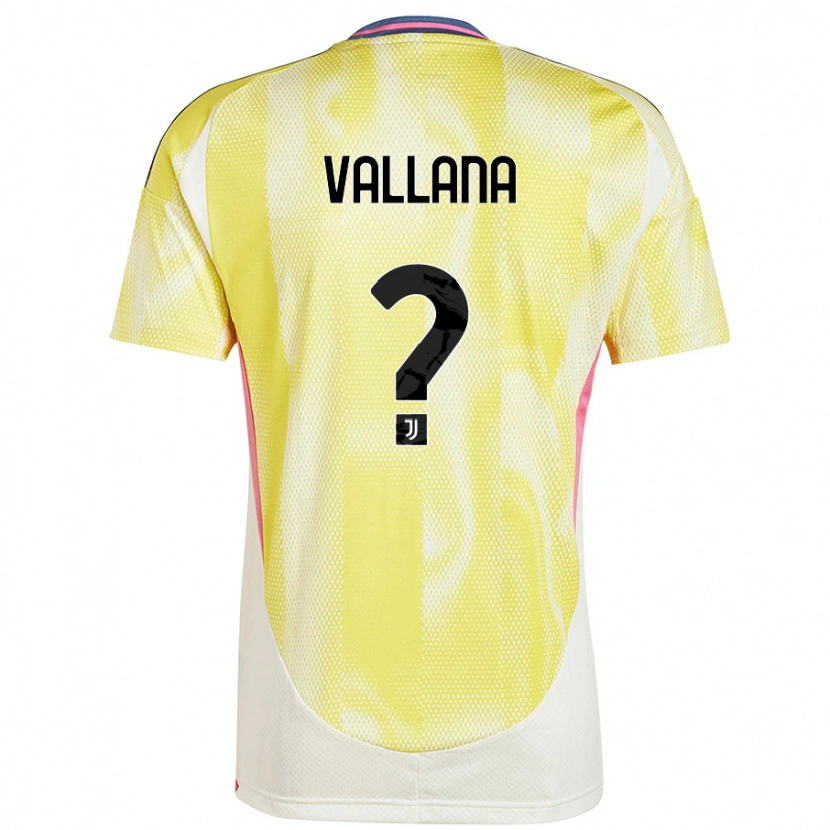 DanxenキッズEdoardo Vallana#0ソーラーイエローアウェイシャツ2024/25ジャージーユニフォーム