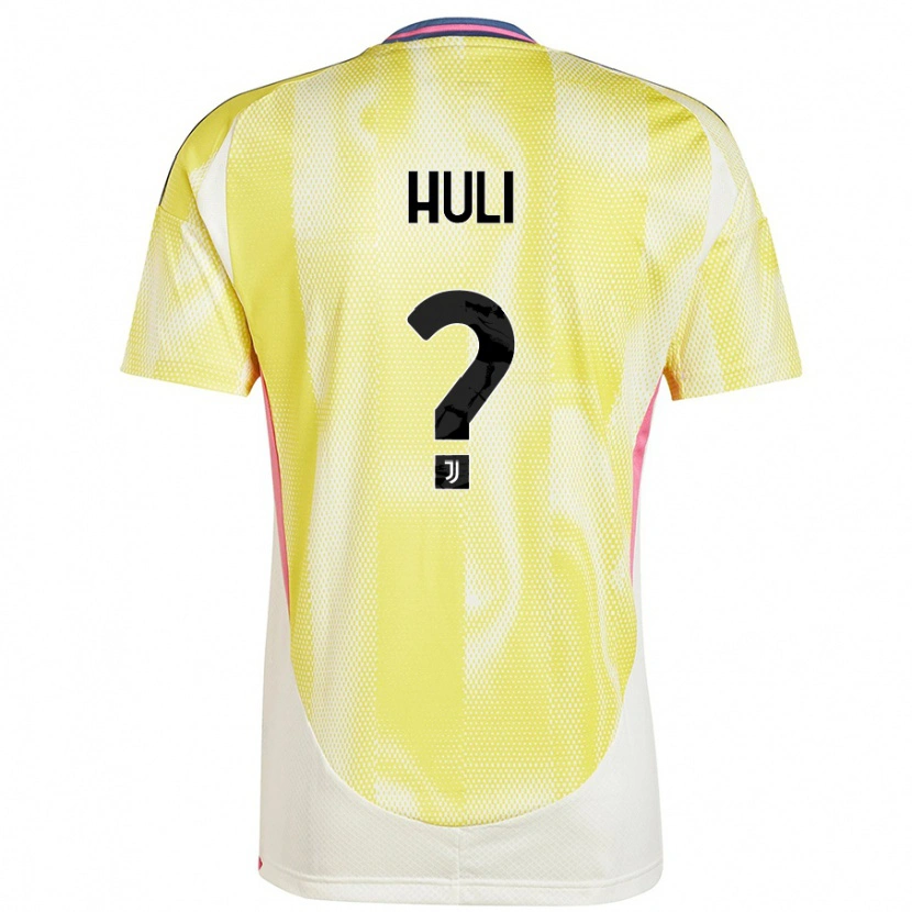 DanxenキッズRaffaele Huli#0ソーラーイエローアウェイシャツ2024/25ジャージーユニフォーム