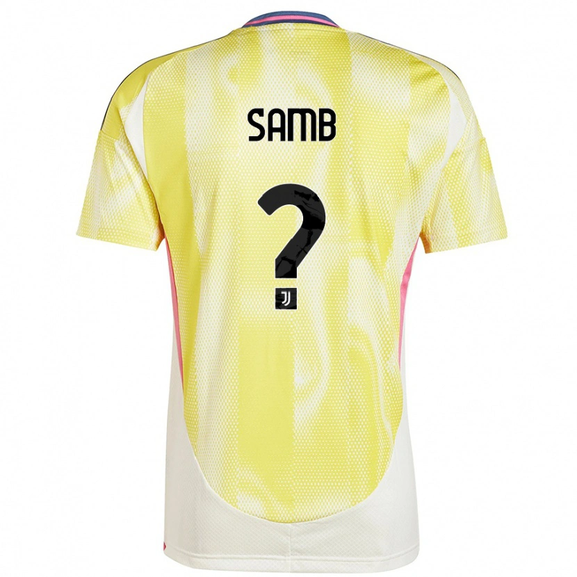 DanxenキッズDemba Samb#0ソーラーイエローアウェイシャツ2024/25ジャージーユニフォーム