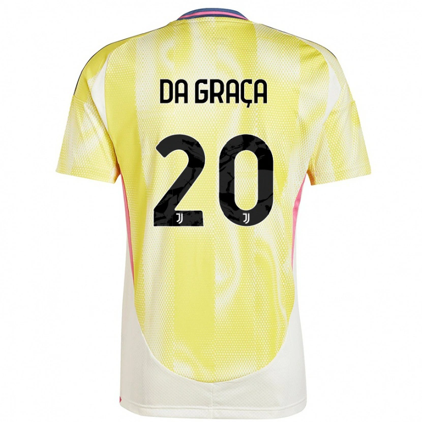 Danxenキッズコジモ・マルコ・ダ・グラカ#20ソーラーイエローアウェイシャツ2024/25ジャージーユニフォーム