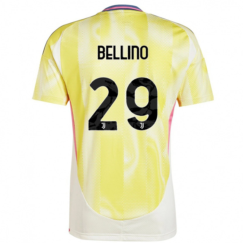 DanxenキッズFilippo Bellino#29ソーラーイエローアウェイシャツ2024/25ジャージーユニフォーム