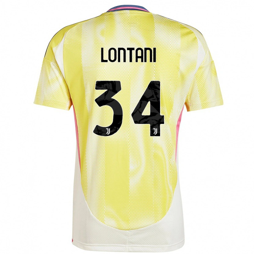 DanxenキッズMatteo Lontani#34ソーラーイエローアウェイシャツ2024/25ジャージーユニフォーム