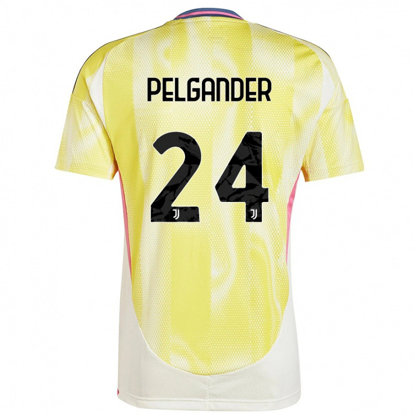 DanxenキッズElsa Pelgander#24ソーラーイエローアウェイシャツ2024/25ジャージーユニフォーム