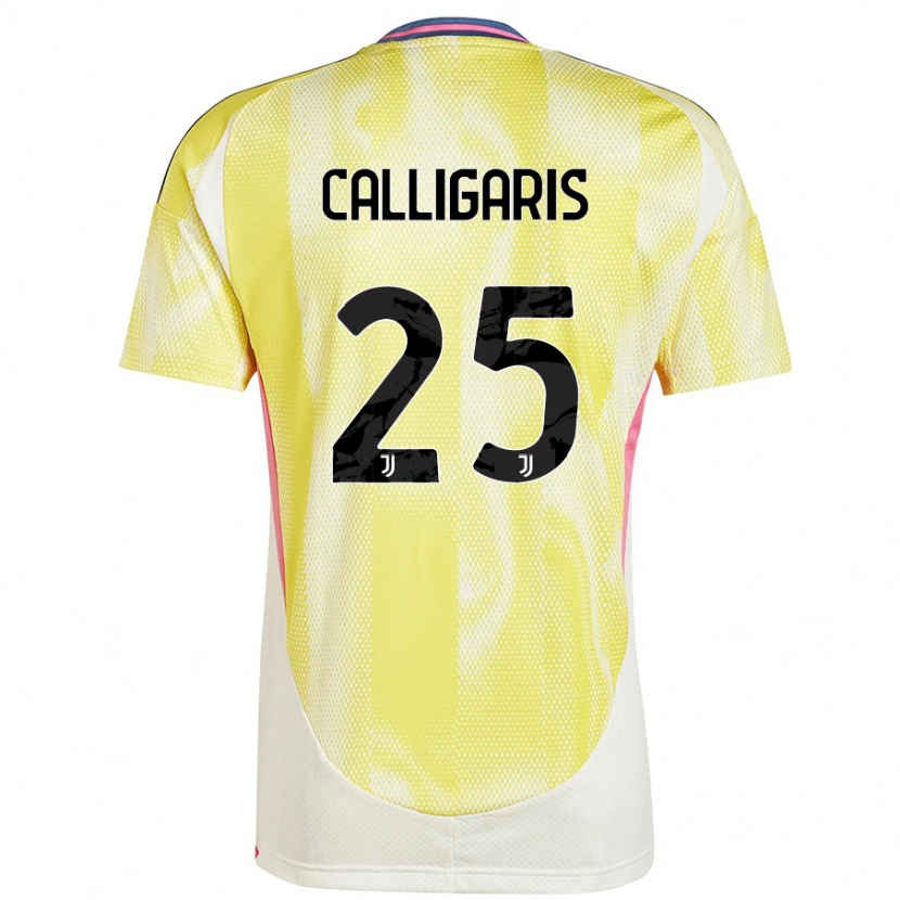 DanxenキッズViola Calligaris#25ソーラーイエローアウェイシャツ2024/25ジャージーユニフォーム