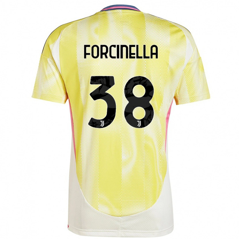 DanxenキッズCamilla Forcinella#38ソーラーイエローアウェイシャツ2024/25ジャージーユニフォーム