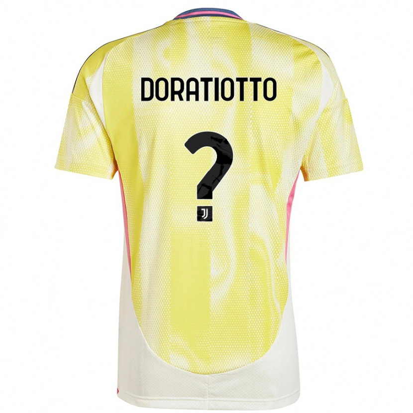 Danxenキッズジュリオ・ドラティオット#0ソーラーイエローアウェイシャツ2024/25ジャージーユニフォーム