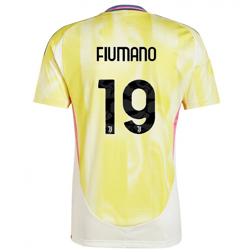 Danxenキッズフィリッポ・フィウマーノ#19ソーラーイエローアウェイシャツ2024/25ジャージーユニフォーム