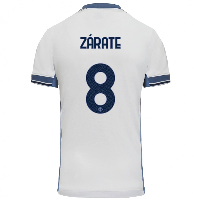 DanxenキッズDilan Zárate#8白 グレーアウェイシャツ2024/25ジャージーユニフォーム