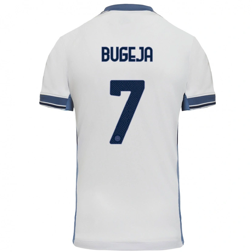 DanxenキッズHaley Bugeja#7白 グレーアウェイシャツ2024/25ジャージーユニフォーム