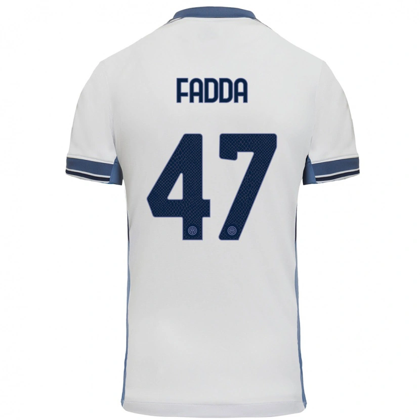 DanxenキッズPaola Fadda#47白 グレーアウェイシャツ2024/25ジャージーユニフォーム