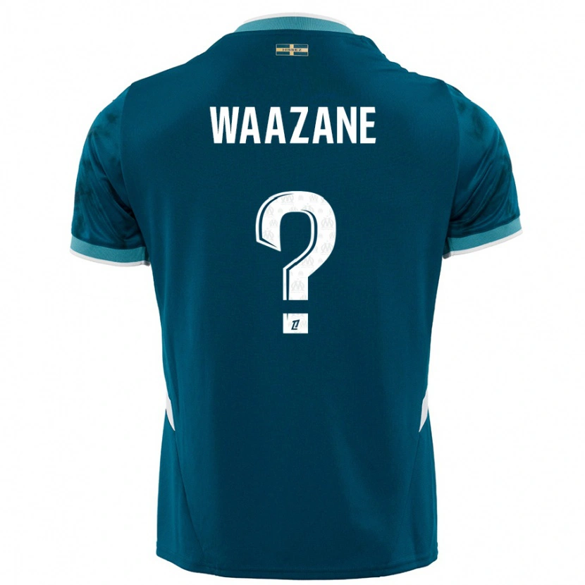 DanxenキッズJassim Waazane#0ターコイズブルーアウェイシャツ2024/25ジャージーユニフォーム