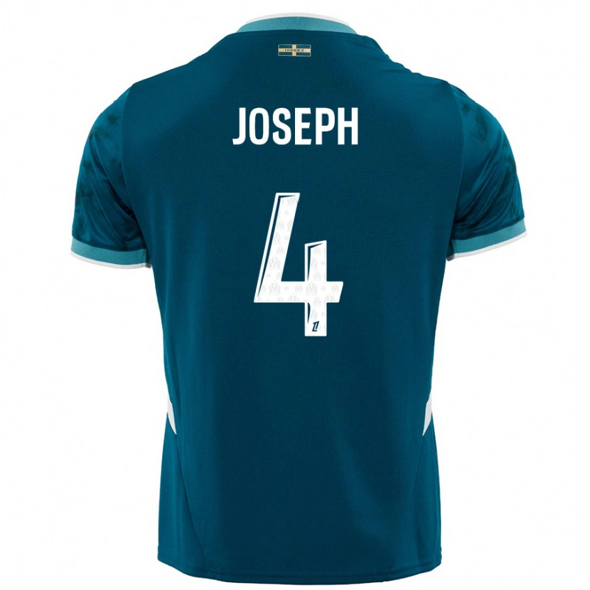 DanxenキッズTabita Joseph#4ターコイズブルーアウェイシャツ2024/25ジャージーユニフォーム